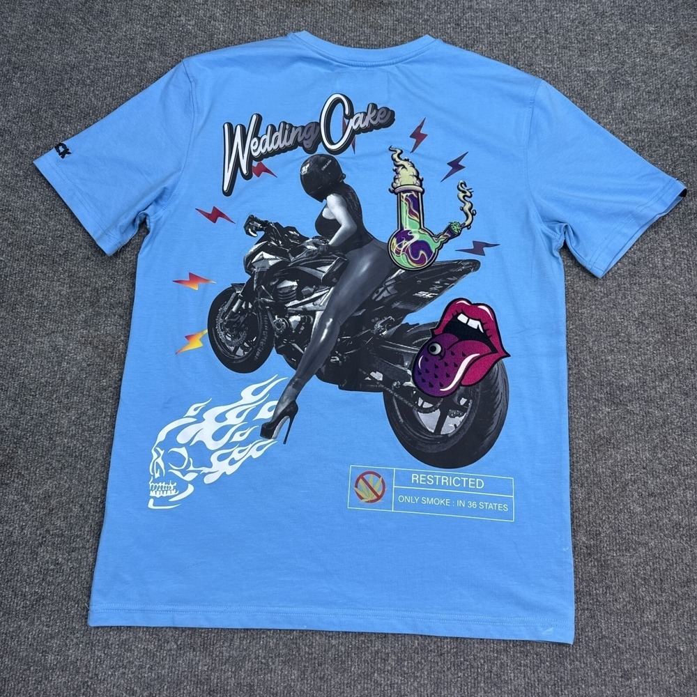 Wedding Cake Central Mills Ride or Die T Shirt Adult Size Medium Double Sided